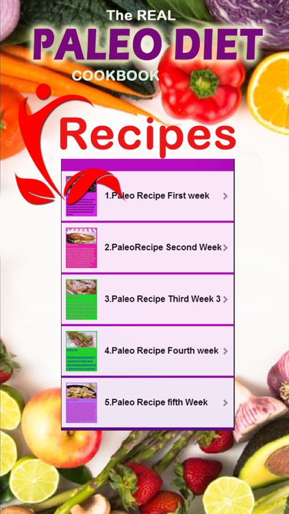 The Paleo Diet Recipes - 5 Week Diet Plan