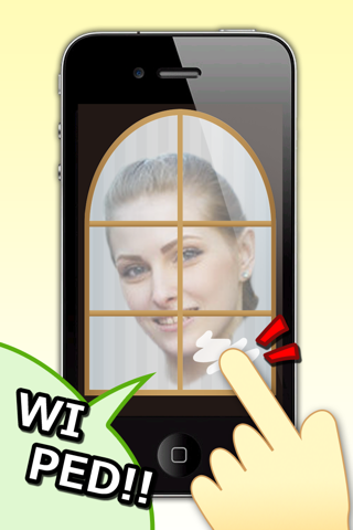 世界の美女 -美人の画像を観察する窓磨きゲーム screenshot 2
