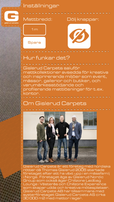 Gislerud Carpets - Visualizer screenshot 2