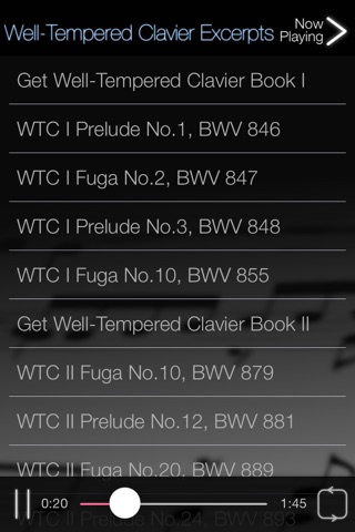 Bach, J. S. Well-Tempered Clavier Excerpts screenshot 3