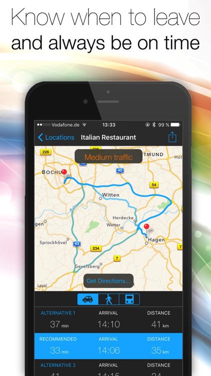 Arrive On Time - GPS assistant: ETA, travel time and directions to your favorite locations