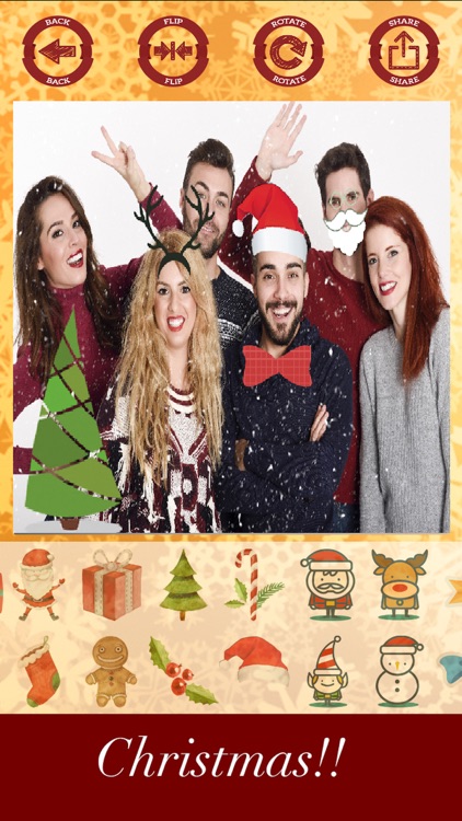 Christmas stickers - your photo on Christmas