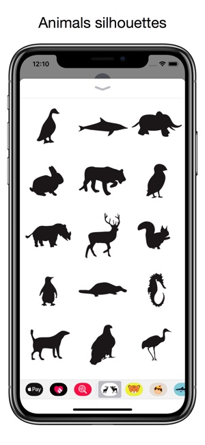 Animals silhouettes - siluette