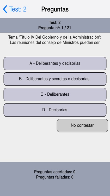 Constitucion Test Examenes screenshot-3