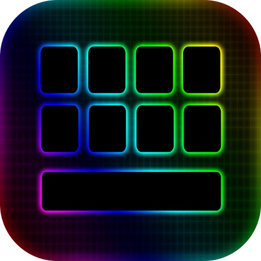 LED Keyboard Maker with Neon Backgrounds and Fonts icon