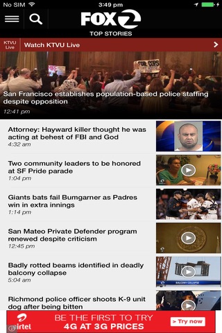 KTVU News for iPad screenshot 2