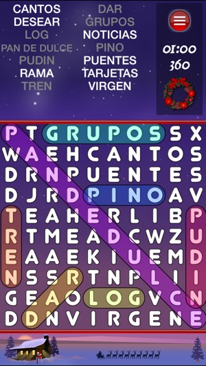 WordSearch Christmas (Spanish)(圖2)-速報App