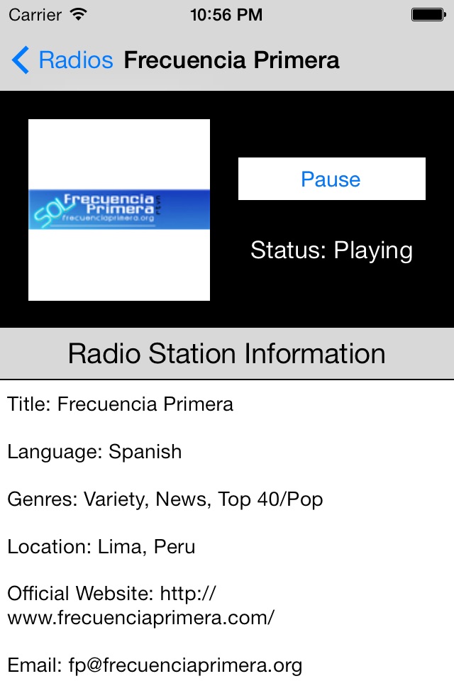 Peru Radio Live Player (Lima / Spanish / Perú) screenshot 2