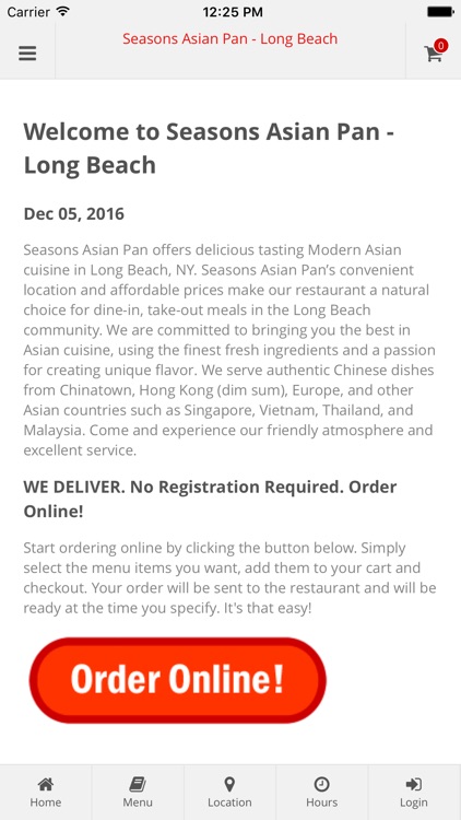 Seasons Asian Pan - Long Beach