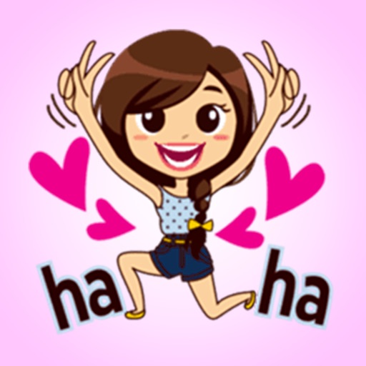 Cheerful Brunette - LOL Stickers Pack icon