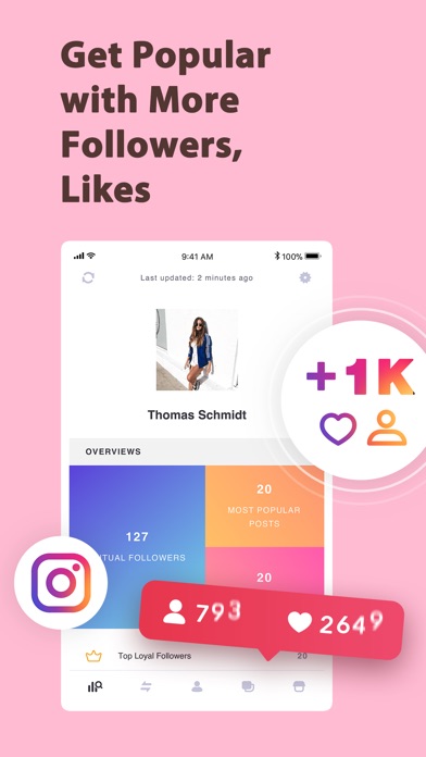 social rocket for instagram app screenshots - get more instagram followers app reviews