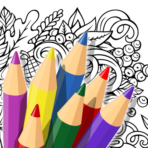 Doodle Color: Coloring Book Icon
