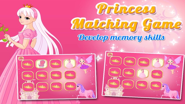 Princess Matching and Learning Game for Kids(圖2)-速報App