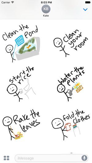 Chore sticker pack -  to do stickers for iMessage(圖5)-速報App