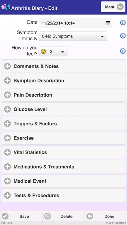 Arthritis Diary