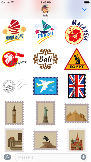 Travel Stickers – Holiday Greetings for iMessage(圖2)-速報App