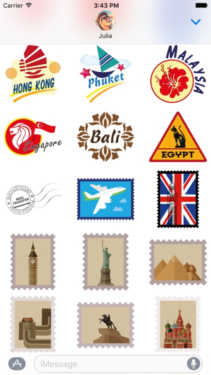 Travel Stickers – Holiday Greetings for iMessage