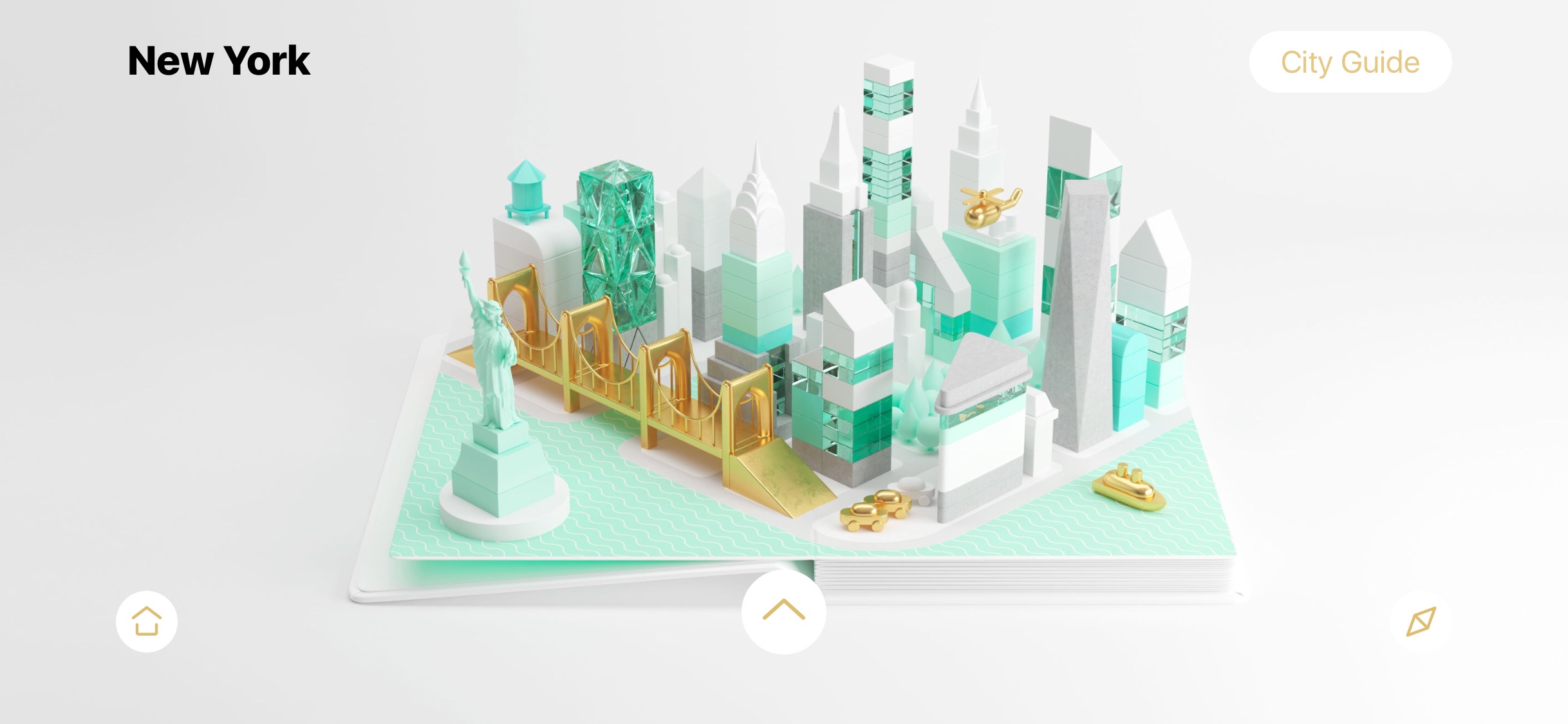 Screenshot do app AirPano City Book