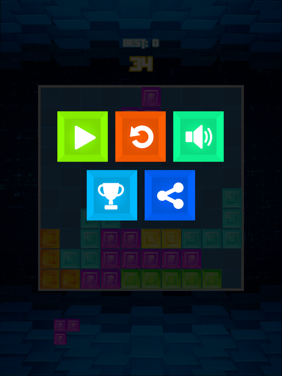 Tetra Brick Puzzle Game - 10x10 Blitz Challengeのおすすめ画像2