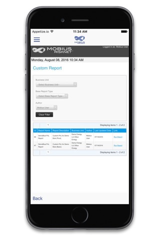 Mobius RiskNet™ screenshot 3