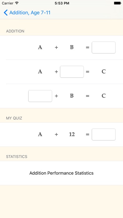 Basic Addition Quiz screenshot-3