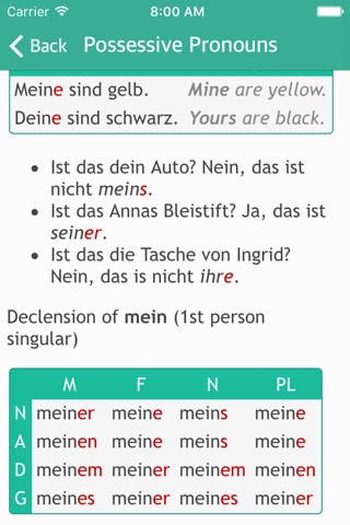 Kleine Grammatik screenshot 3