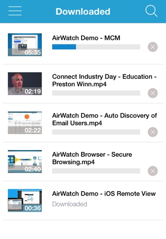 AirWatch Video screenshot 3