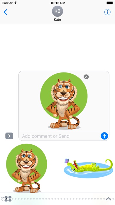 Wild Animals Stickersのスクリーンショット2 Wild Animals Stickersのスクリーンショット2