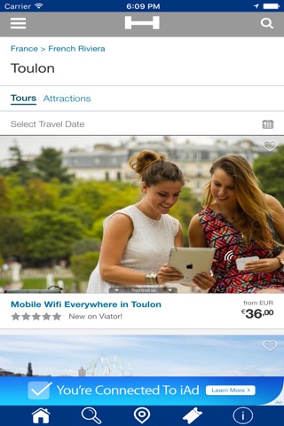 Toulon Hotels + Compare and Booking Hotel for Tonight with map and travel tour screenshot 2