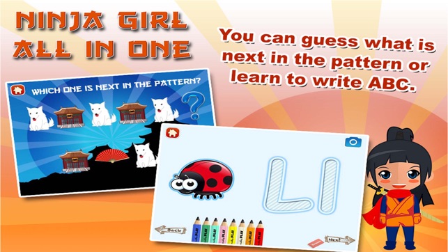 Ninja Girl Preschool Games for Kids(圖4)-速報App