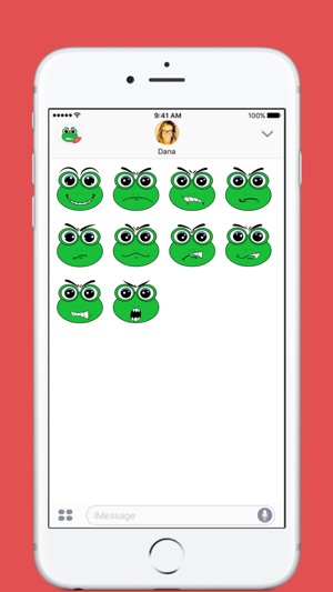 Grinie Frog Face stickers by ikakawaii(圖2)-速報App