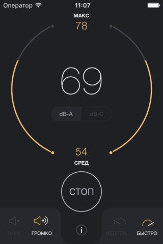 Скриншот из dB Decibel Meter - sound level measurement tool