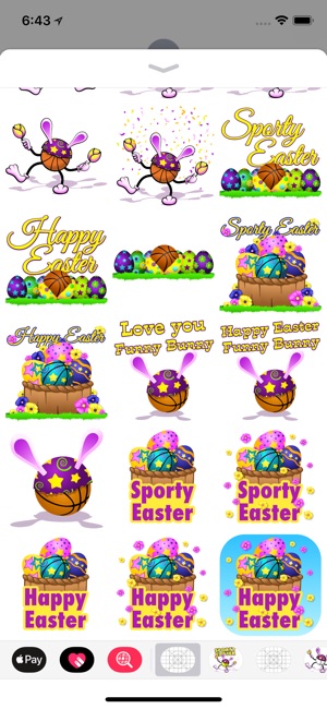 Easter Basketball Stickers(圖2)-速報App