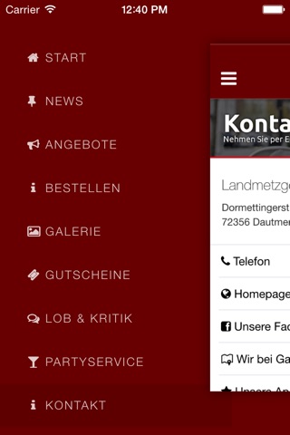 Karle Landmetzgerei screenshot 2