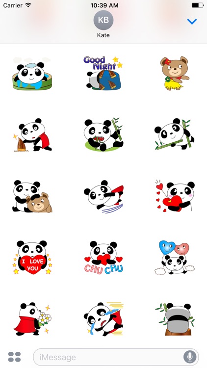 Pandaman Flying Animated Sticker