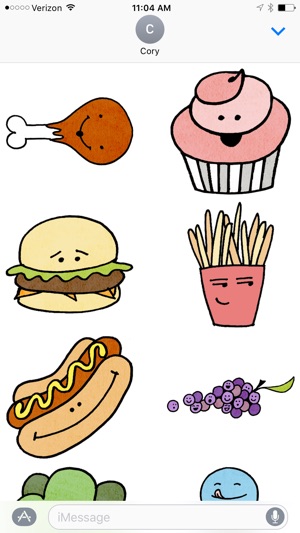 Food & Faces Sticker Pack(圖1)-速報App