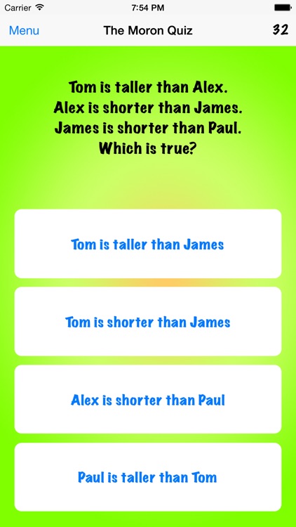 The Moron Quiz screenshot-3