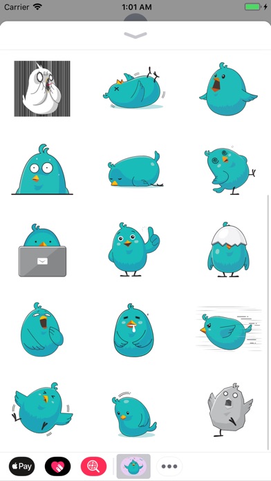 Active Bird Animated Stickers screenshot 3