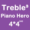 Piano Hero Treble 4X4 - Playing The Piano And Sliding Number Block