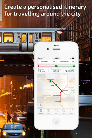 Prague Metro Guide and route planner screenshot 2