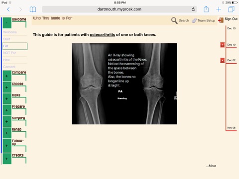 GreenCare Guide for Knee Replacement Surgery screenshot 2