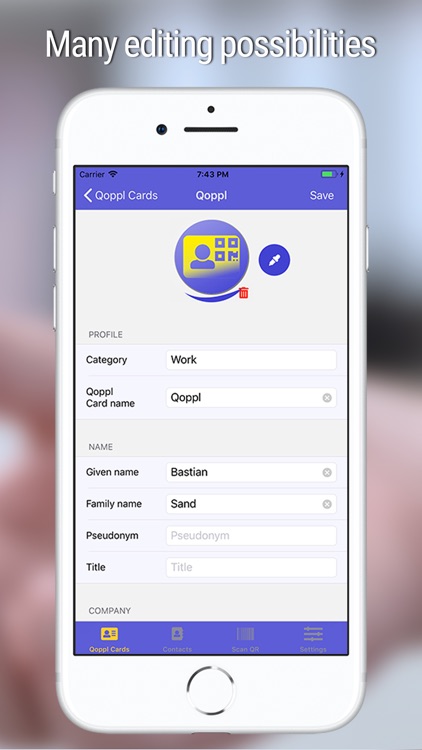 Qoppl - A QR Business Card App