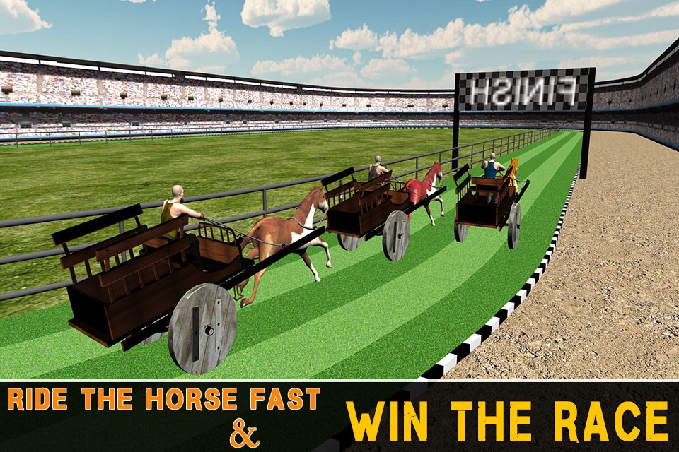 Horse Cart Racing Simulator – Race buggy on real challenging racer track screenshot 4