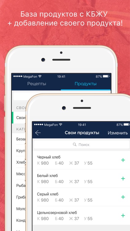 Дневник питания Тоболовых. БЖУ и трекер калорий