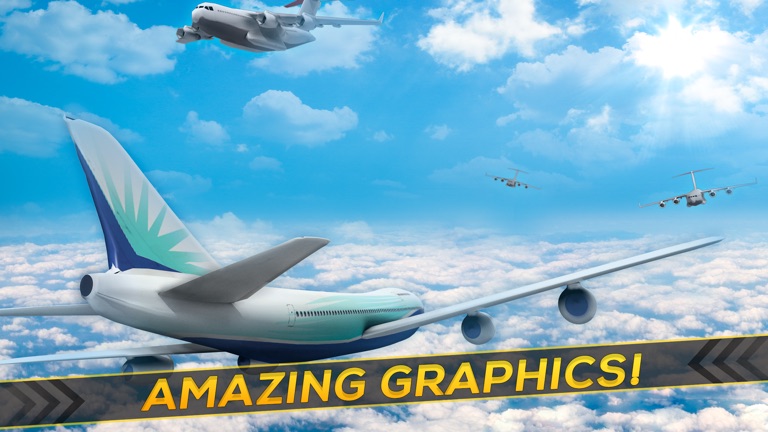 【图】3D Infinite Airplane Flight – Free Plane Racing Simulation Game(截图3)
