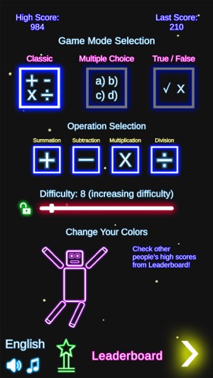 Laser Math Game: 4 Operations(圖1)-速報App