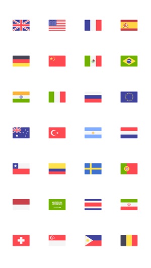 Country Flags Stickers Squared