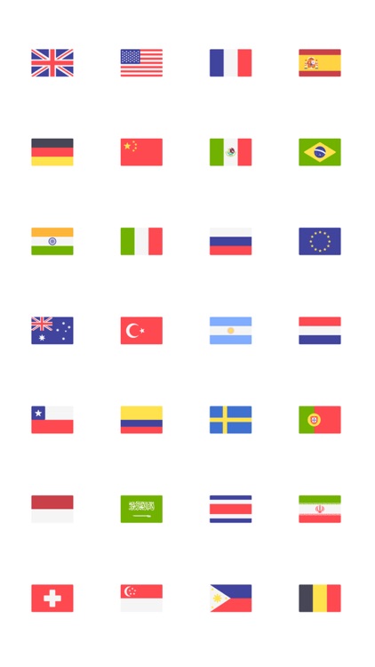 Country Flags Stickers Squared