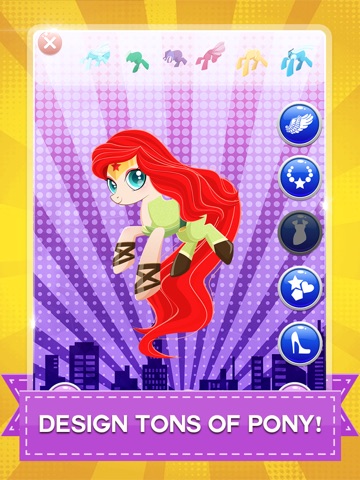 Скачать Супер Пони Hero Girl - Моя маленькая принцесса Пони одеваются игры бесплатно