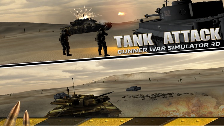 Tank Attack: Gunner War Simulator 3D